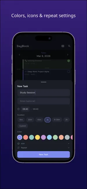 Time Block Day Planner - Da... screenshot 2
