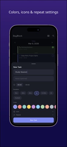 Time Block Day Planner - Da... iPhone screenshot