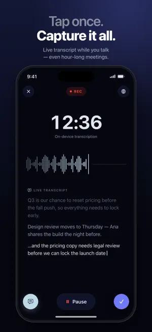 Noota: AI Note Taker & Memos screenshot 2