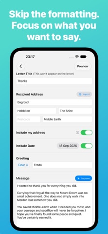 Simple Letters screenshot 1