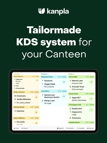 Kanpla KDS iPad screenshot