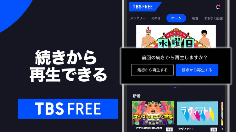 TBS FREE TV(テレビ)番組の見逃し配信動画が見放題 screenshot-3