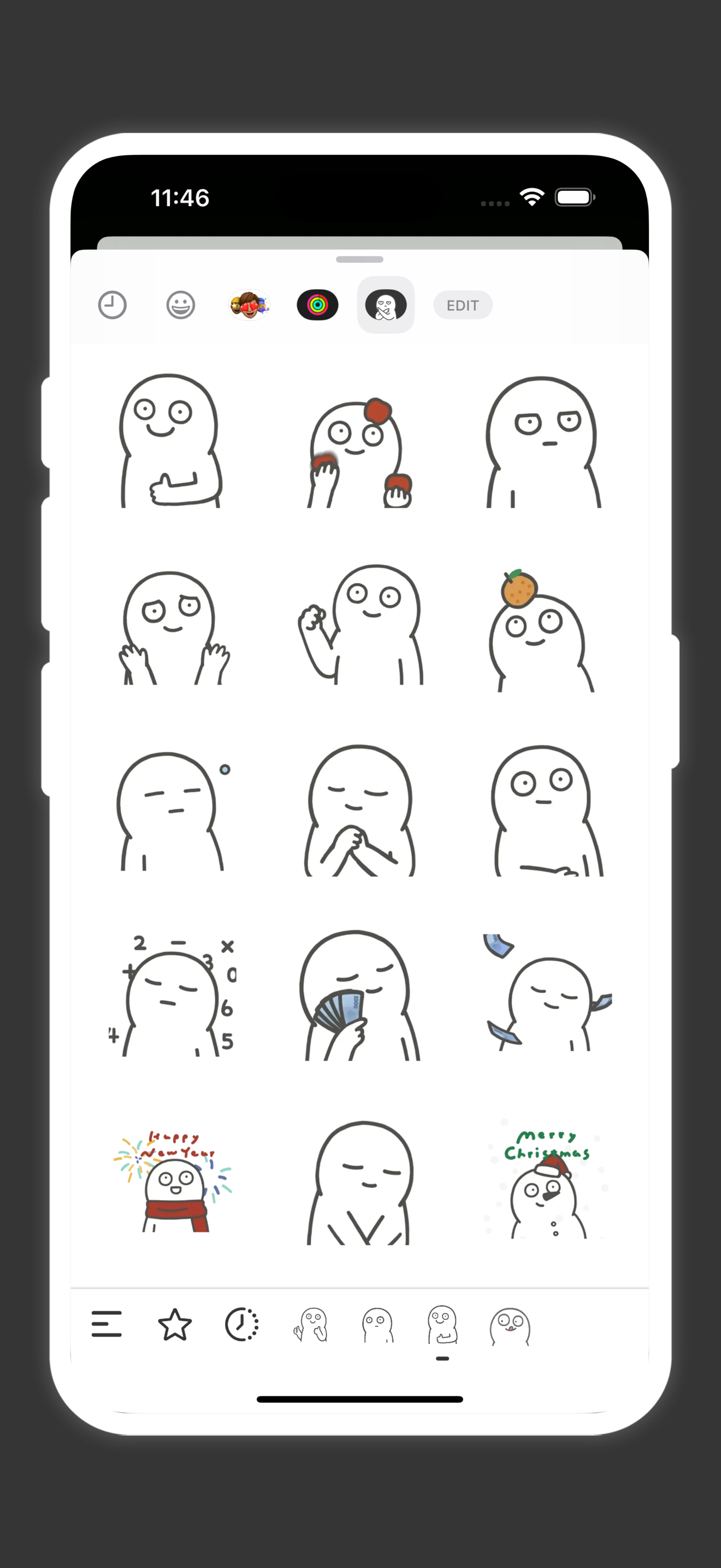 Blank Person Animated Stickers