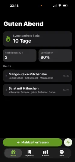 Screenshot von Bauchgefühl auf dem iPhone 1