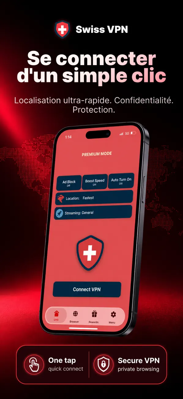 Screenshot #1 pour Swiss VPN Gratuit: Rapide