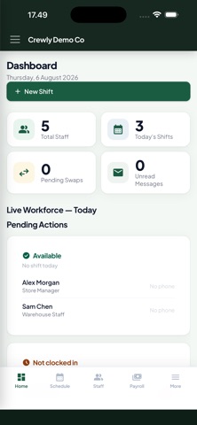 Crewly-Shift Scheduling Screenshot 2 of 5