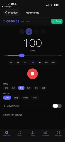 Guitar Practice Journal iPhone screenshot