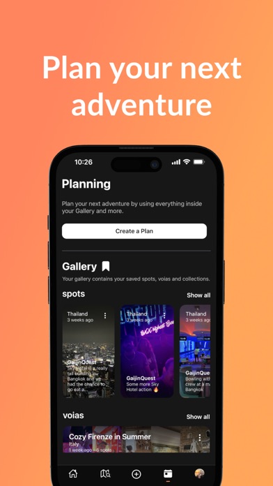 voia: travel inspiration Screenshot