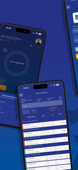 BlueTem - Zeiterfassung screenshot 2
