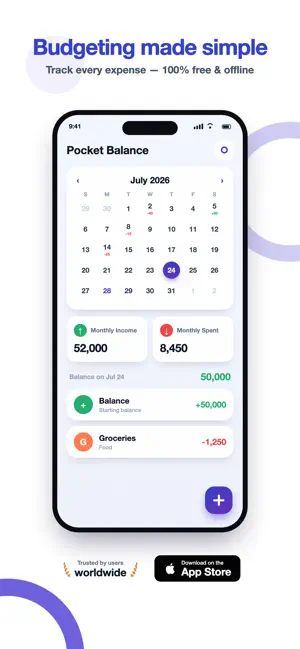 Pocket Balance: Budget Tracker screenshot 1