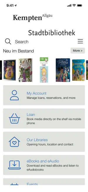 Stadtbibliothek Kempten screenshot 1