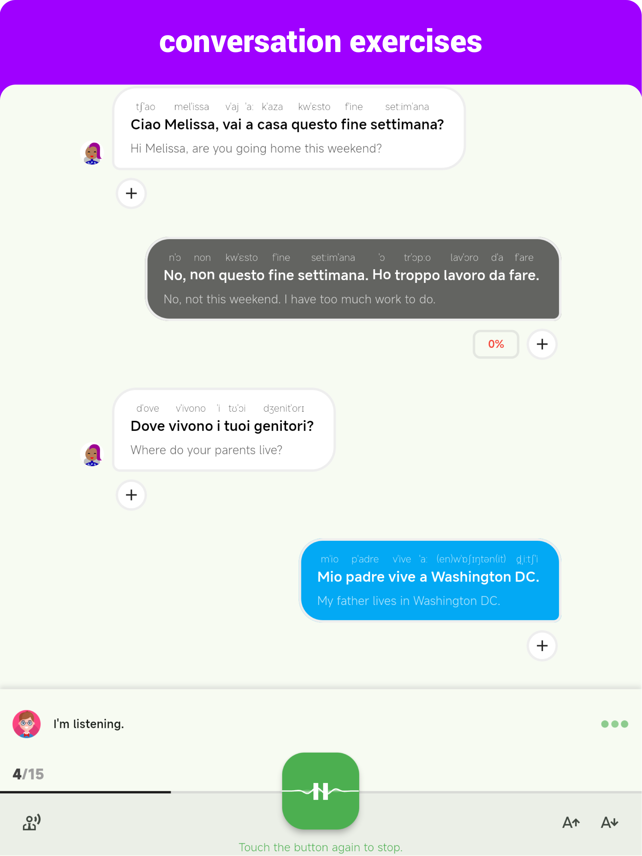 Italian  - Listening Speaking