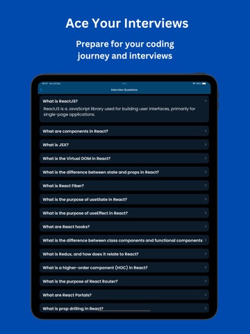 Learn React: Build Apps iPad screenshot