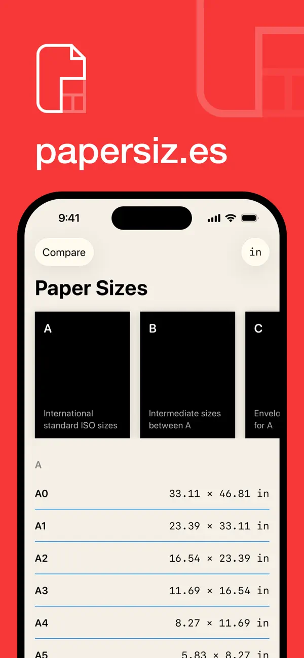 #1. Paper Sizes (iOS) Von: David Longworth