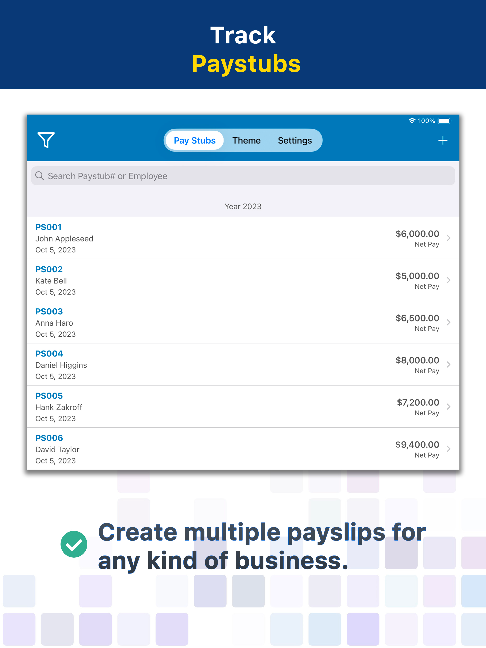 Paystub Builder: PDF Payslips