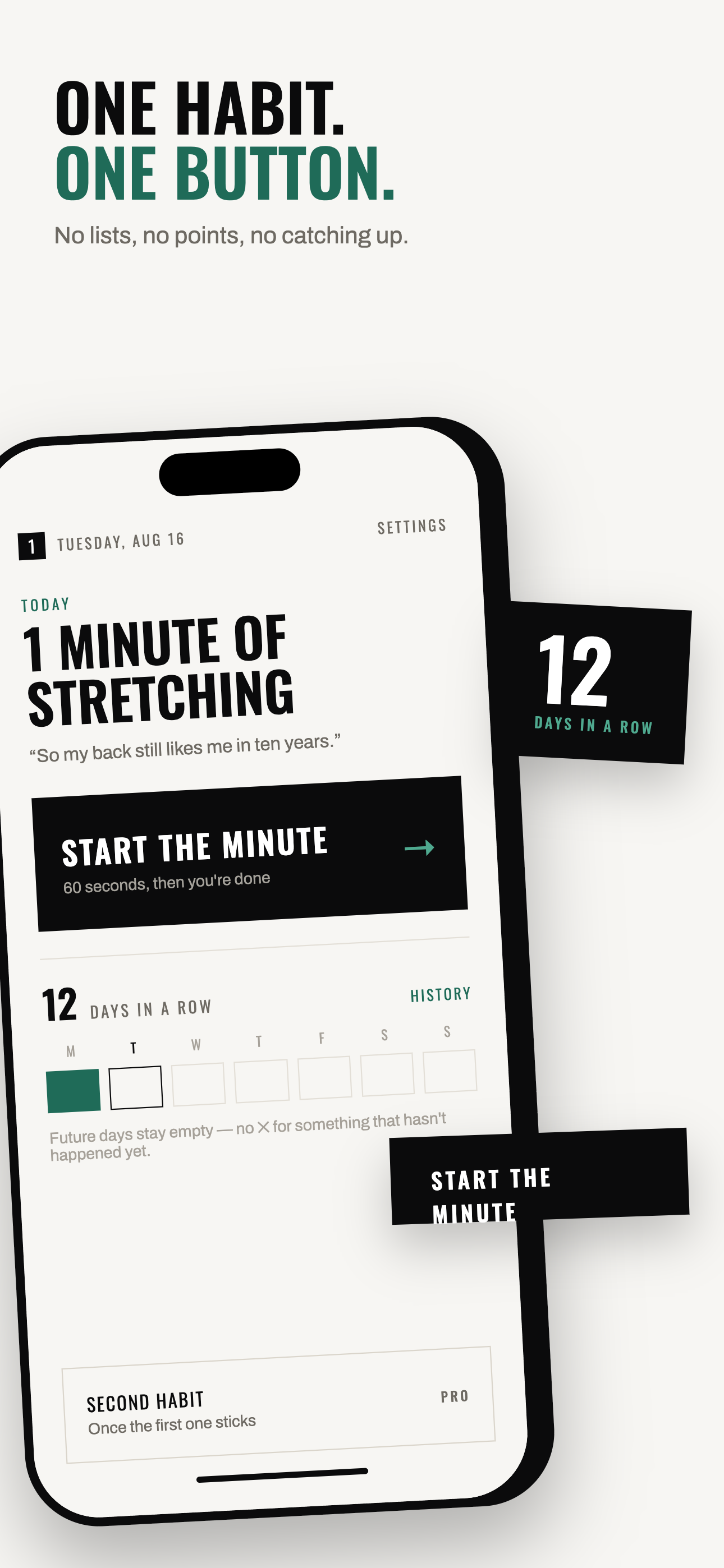 One Minute Habit screenshot 2