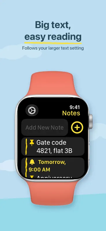 Notes+ for Watch: Remind Me screenshot 8 of 10
