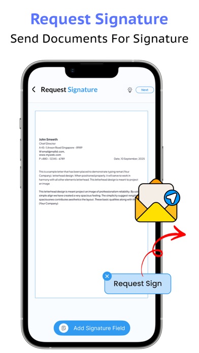 Sign Docs - Signature on PDF iPhone screenshot 6 - Productivity app