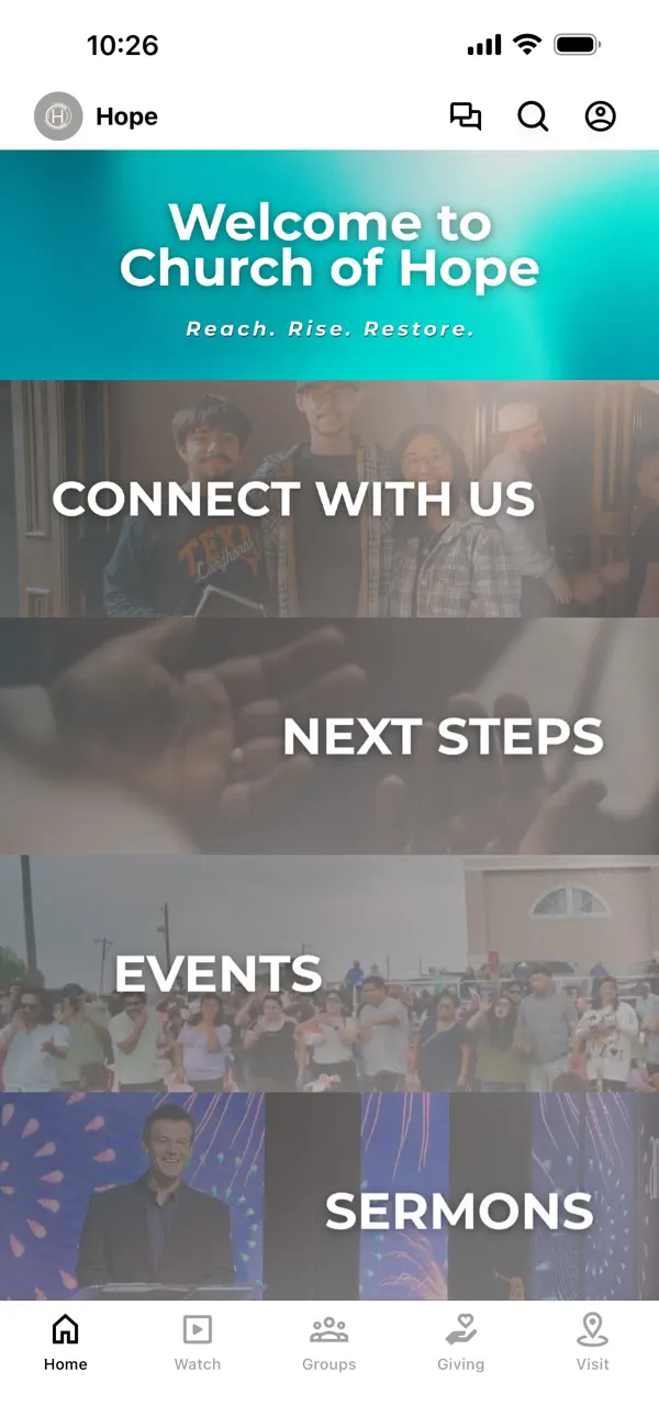 Screenshot #1 pour Church of Hope CC