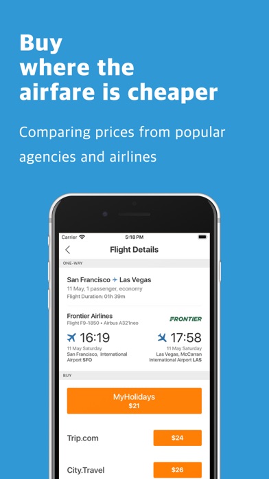 Cheap flights — AeroSell.app Screenshot