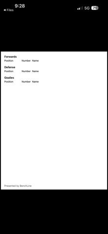 BenchLine screenshot