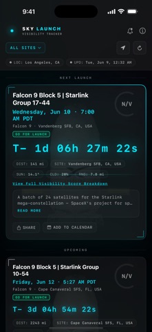 SkyLaunch – Launch Watch Screenshot 1 of 3