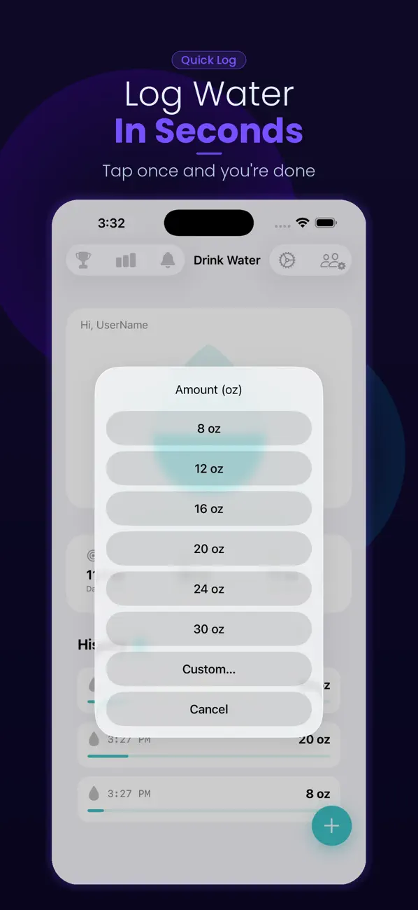 Screenshot #2 pour Rappel de boire l'eau eDrink