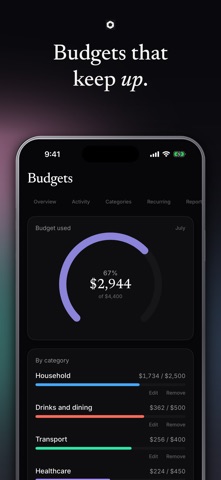 Bord: Money & Budget Tracker iPhone screenshot