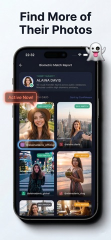 Deepscan - AI Search People iPhone screenshot