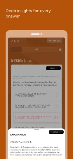 FINRA Exam Prep: With AI iPhone Screenshot 4