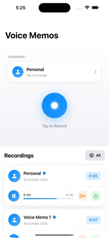 VoiceMemo Pro: Voice Record screenshot