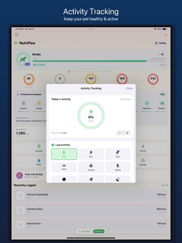 NutriPaw iPad screenshot