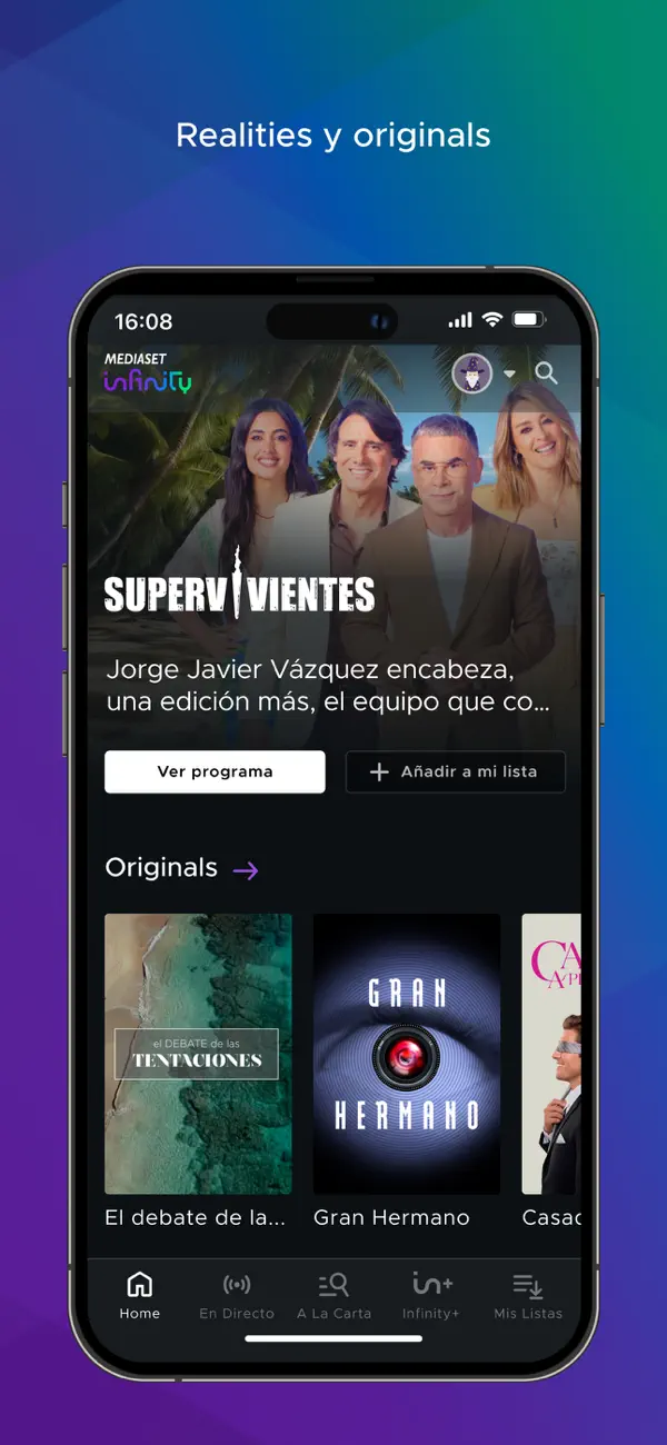 Screenshot #2 pour Mediaset Infinity España