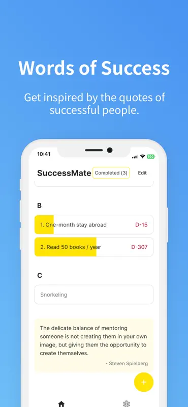 SuccessMate - Goals for dreams screenshot 2 of 4
