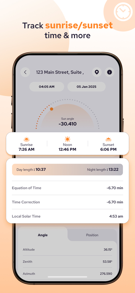 Solar And Sun Position Tracker screenshot 3