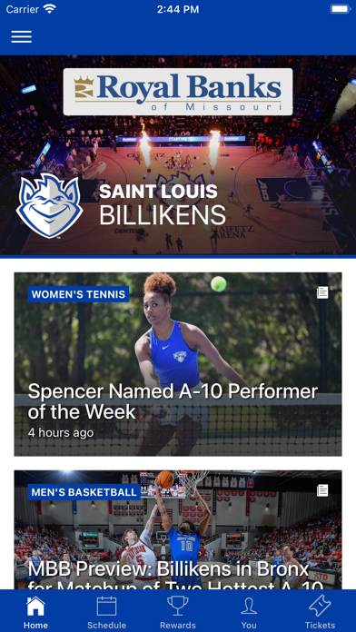 Saint Louis Billiken Athletics Screenshot