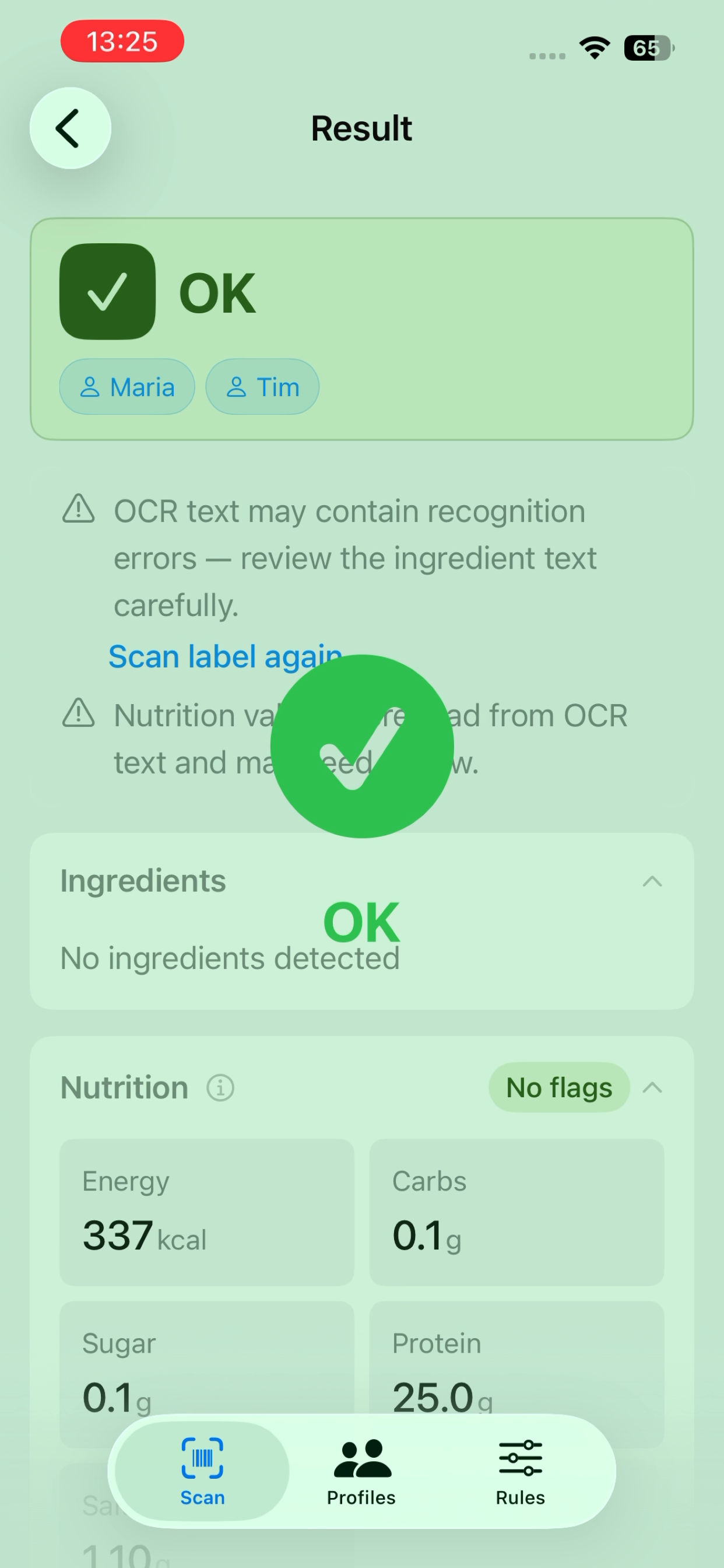 ScanProfile