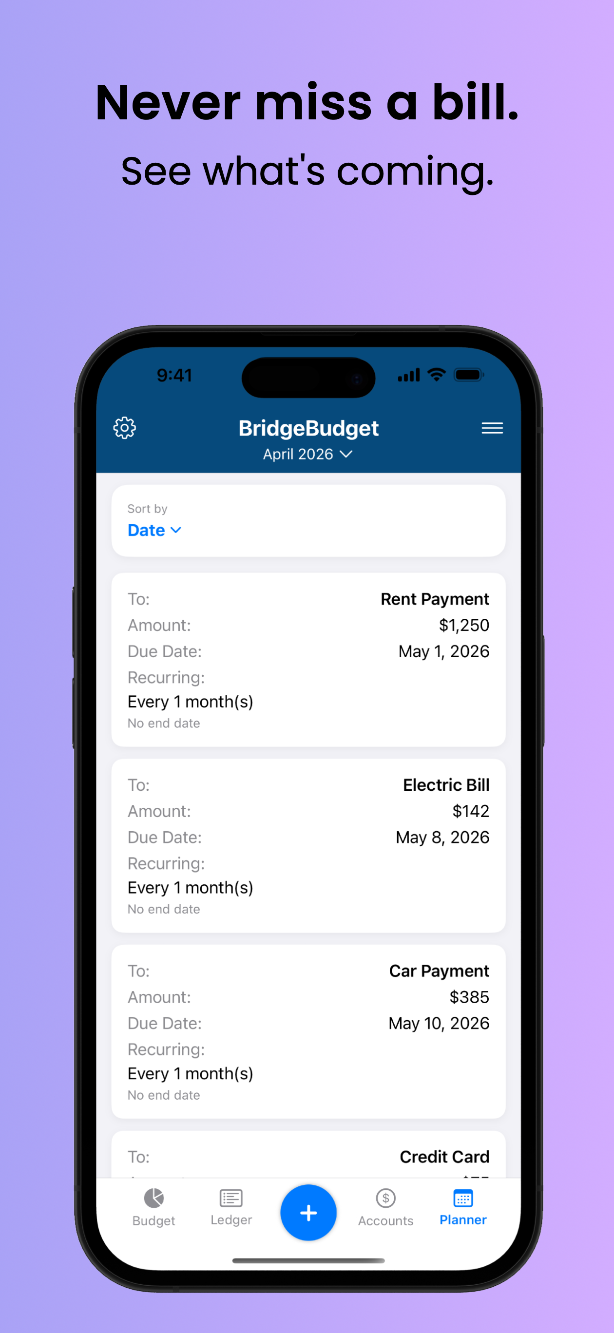 BridgeBudget: Smart Budgeting screenshot 5