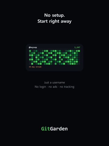 GitGarden: Commit Graph Widget iPad screenshot