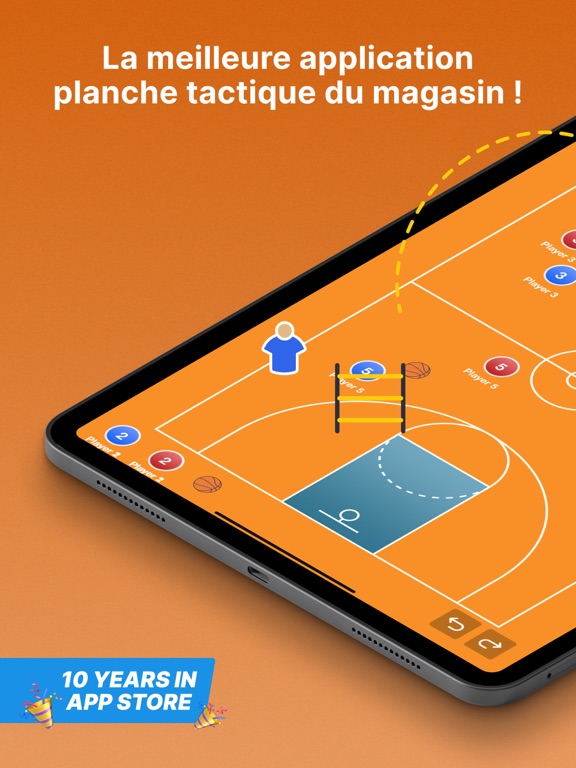 Screenshot #4 pour Planche Tactique: Basketball++