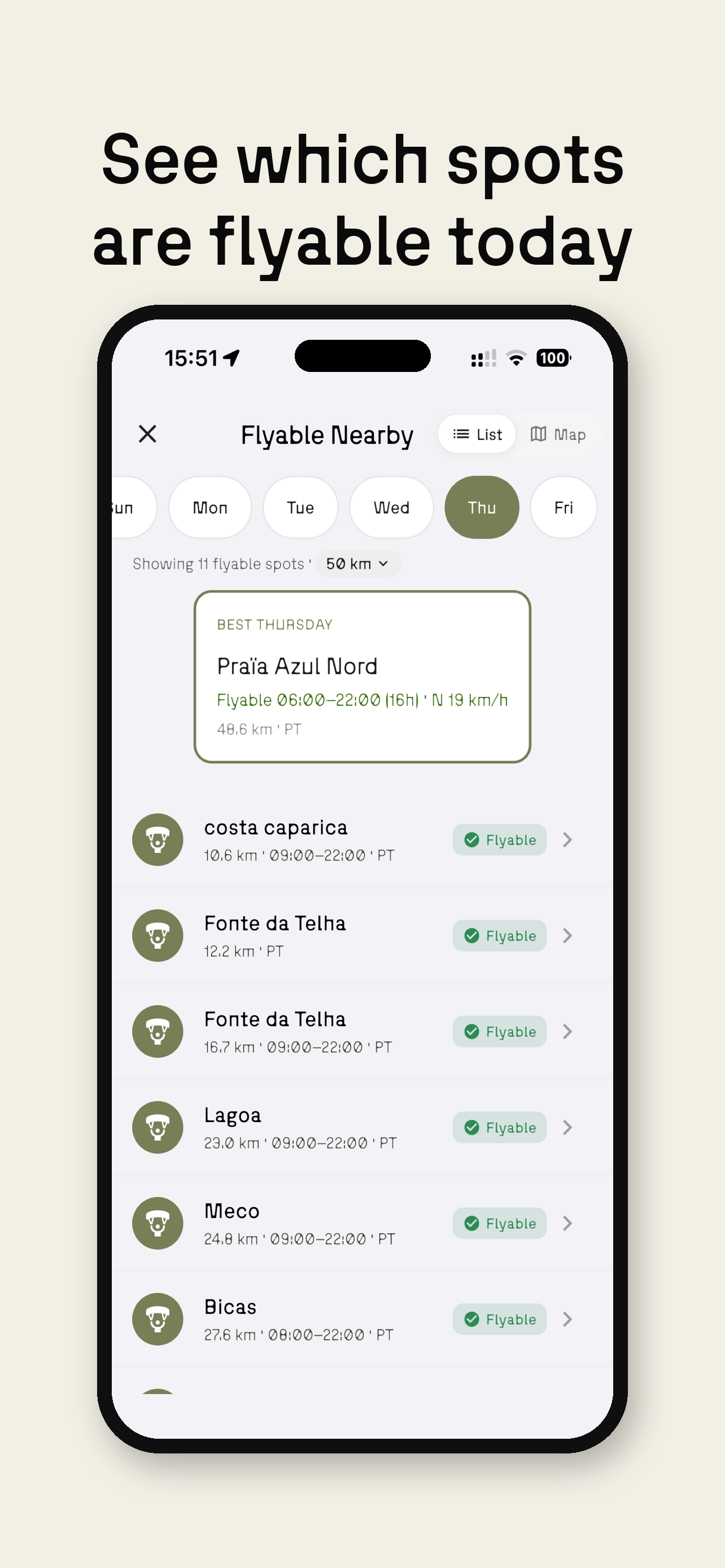 OutDare: Paragliding map & GPS