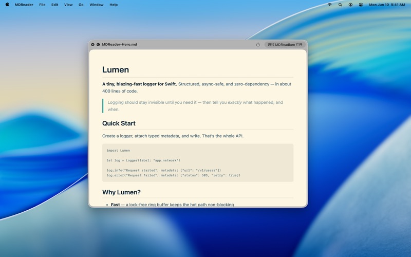 App screenshot