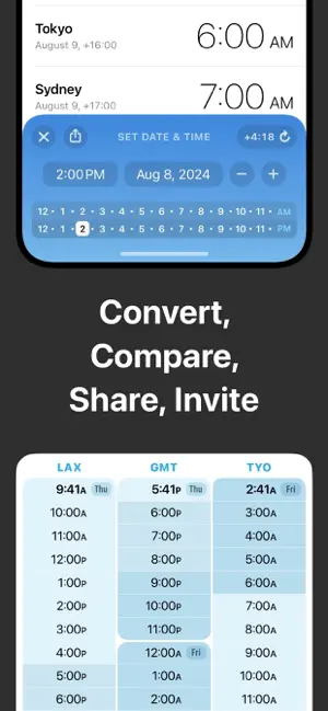 World Clock Time Zone Widgets screenshot 5