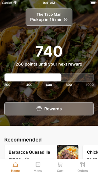 The Taco Man iPhone screenshot 1 - Food & Drink app