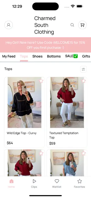 Charmed South Clothing screenshot 1