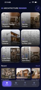 AI Architecture Render screenshot