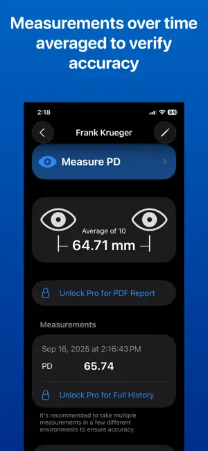Pupillary Distance Ruler screenshot 1
