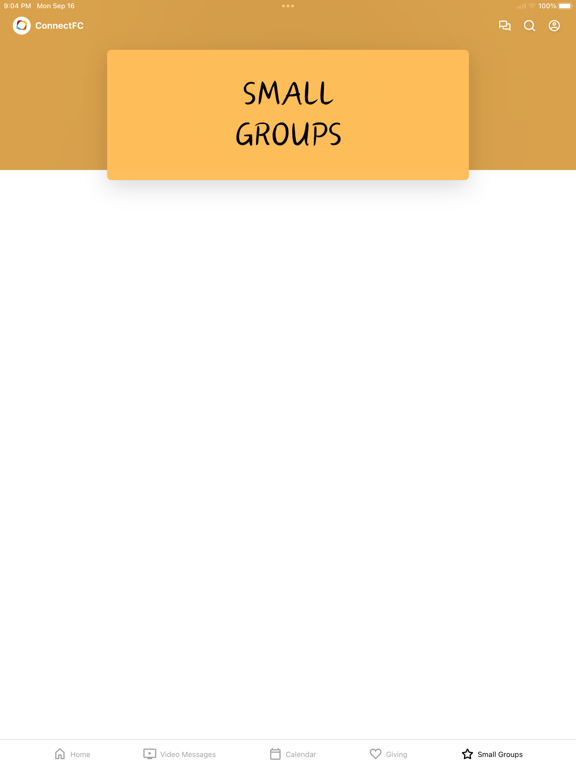 Connect Fellowship Church iPad screenshot 4 - Lifestyle app