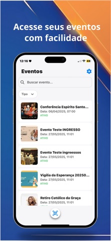 Evento Santo - Check-in iPhone screenshot