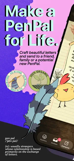 Lettre.app - PenPals for life screenshot 1